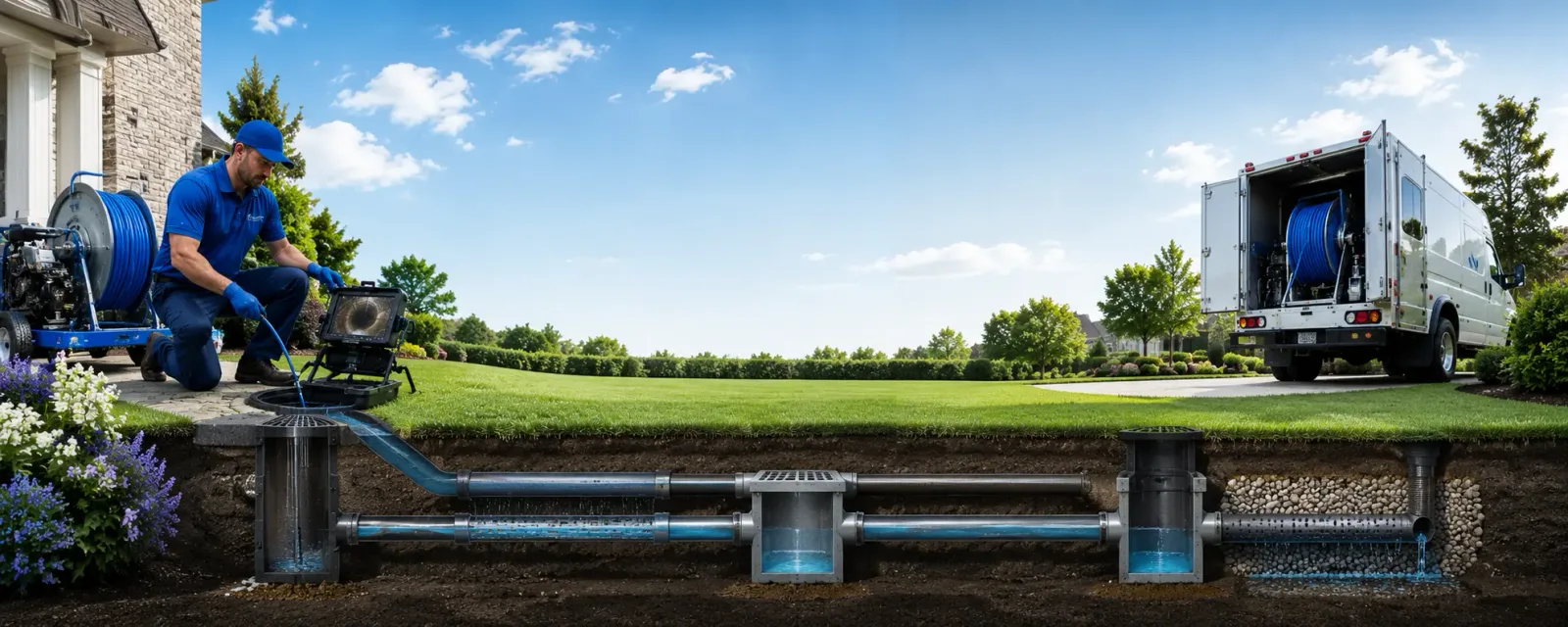 Outdoor drain cleaning information for Frierson, LA